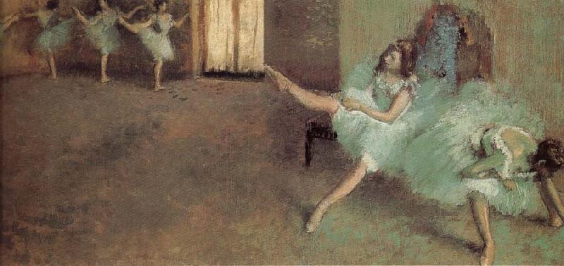 Edgar Degas Before the performance oil painting image